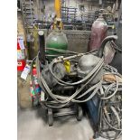 TORCH CARTS W/ TORCH LEADS, TORCH, & BOTTLE
