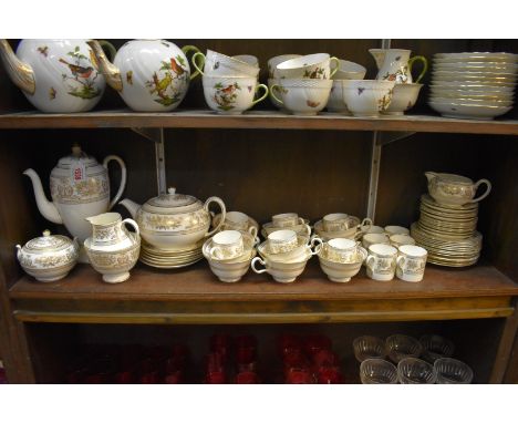 A Wedgwood 'Gold Columbia' pattern, tea and coffee service. (62 pieces including lids)&nbsp; 