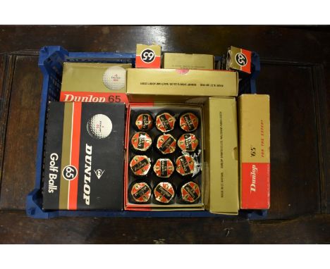 A quantity of vintage Dunlop 65 golf balls,&nbsp;most boxed.&nbsp; 