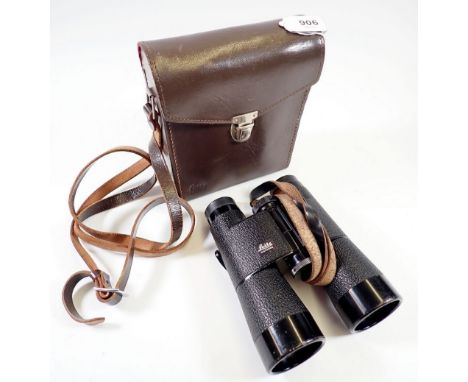 A pair of Leitz Trinovid, 10 x 40 binoculars with case, lenses in good condition 