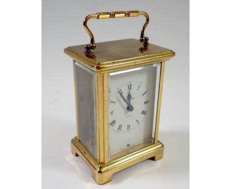 A Bayard eight day French brass carriage clock, 11.5cm tall 