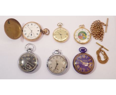 A selection of pocket watches, Services Army, Smiths etc. 