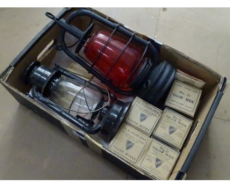 2 vintage Tilley lamps and various bulbs