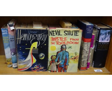 Hemmingway First Edition, Neville Shute First Edition and other books