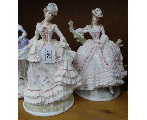 2 Royal Worcester ladies.
