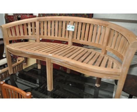 A new Indonesian teak garden bench