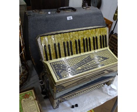 A Cardianl Soprani Settimio piano accordion, cased