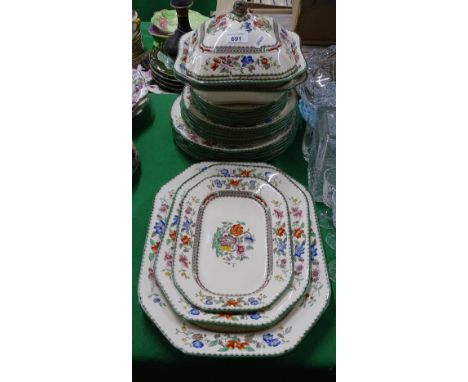 Copeland Spode ""Chinese Rose"" dinnerware.