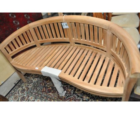 A new Indonesian teak garden bench