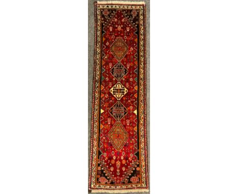 A South West Persian Qashgai runner, 265cm x 70cm. 