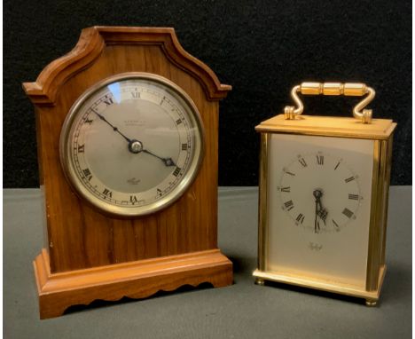 An Elliott mantel clock, W A Perry &amp; Co, Birmingham,  an Imhof carriage clock (2) 