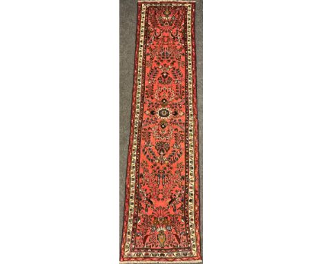 A Central Persian Sarouk Runner, 295cm x 70cm. 