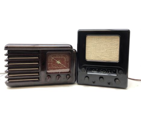 German Third Reich radio, the Bakelite impressed and moulded with the Third Reich eagle, model VE301Dyn, 110/220 volt by Saba