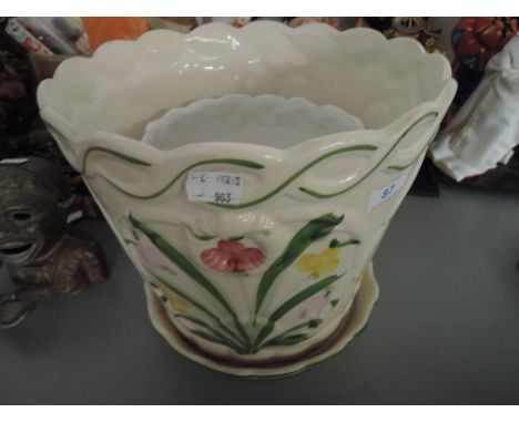 A floral planter