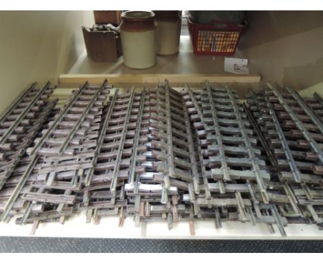 A shelf of LGB G scale track, approx 11'