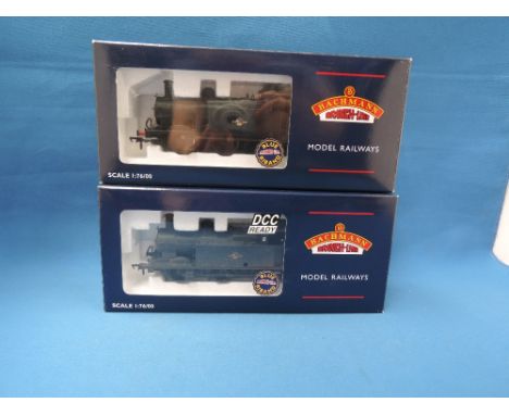 Two Bachmann 00 gauge 0-6-0 tank engines, both boxed 32-228 and 32-225