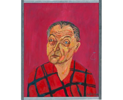 Kantor, Maxim -- "Portrait Zinoviev"Öl auf Leinwand. 2001.100 x 80 cm.Unten rechts mit Pinsel in Blau signiert "МАКСИМ", vers