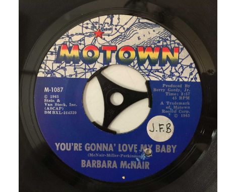 BARBARA MCNAIR - YOU'RE GONNA LOVE MY BABY 7" (US MOTOWN - M-1087). An original US 7" pressing of You're Gonna Love My Baby/ 