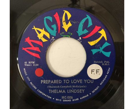 THELMA LINDSEY - PREPARED TO LOVE YOU 7" (US NORTHERN - MAGIC CITY - MC-005/ 6). A rare to see original US 7" pressing of Pre