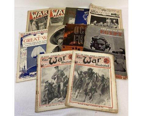 A collection of WWI &amp; WWII magazines. To include: Fragments from France, The War Illustrated, The Great War and The Army 