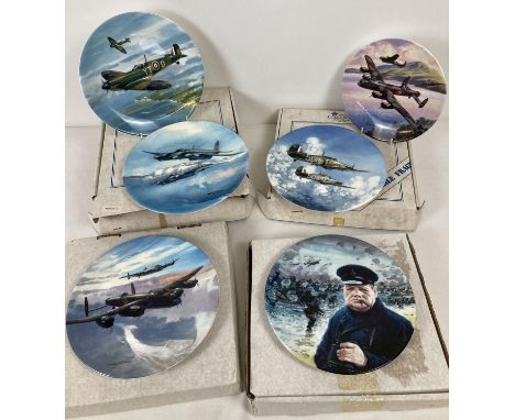 6 limited edition WWII series collectors plates by Royal Doulton, Royal Worcester and Coalport. Comprising: The D-Day Landing
