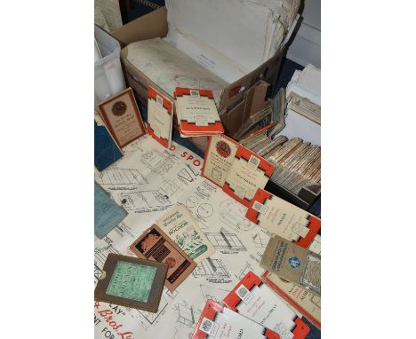 TWO BOXES OF MAPS AND RAILWAY INTEREST EPHEMERA, a quantity of mainly UK Ordnance Survey maps in folded and sheet form, toget