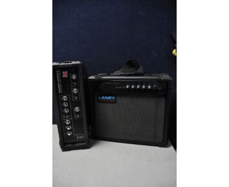 A LANEY LINEBACKER 30 GUITAR AMPLIFIER (PAT pass and working) along with Sharma series 2 keyboard amplifier (UNTESTED) (2)