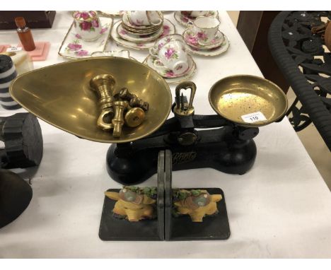 Set of boots scales and bookends 