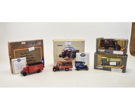 Four Diecast Corgi Boxed Models Comprising C945/3, Corgi Classics L.M.S Van, Limited Edition Bass Set with Certificate and Co