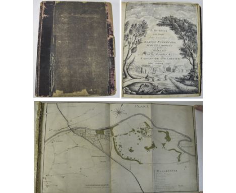 A Survey With Maps Folio Volume John Trafford Esq, Surveyed By William Bennet 1782. Documentary Ledger dated For 1782, Title 