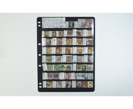 Queen Victoria Stamp Collection from 1841 2d blue, some very high cat stamps, just the odd short perf, overall excellent cond