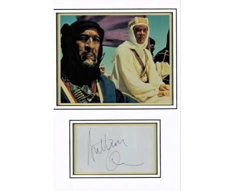 Anthony Quinn signed autograph presentation. High quality professionally mounted 16x12 inch overall sized display. 3D double 