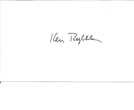 NASA Astronaut Ken R? signed white card. Good Condition. All signed pieces come with a Certificate of Authenticity. We combin
