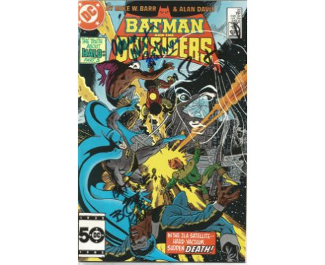 Adam West, Bob Kane, Burt Ward signed Batman Outsiders DC Comic. Good Condition. All signed pieces come with a Certificate of