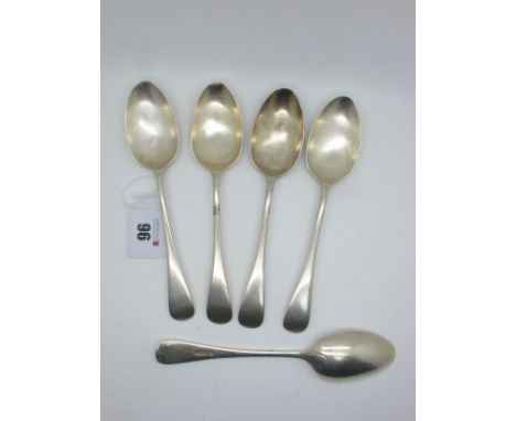 A Set of Five Hallmarked Silver Spoons, CB&amp;S, Sheffield 1921 (250grams). (5) 