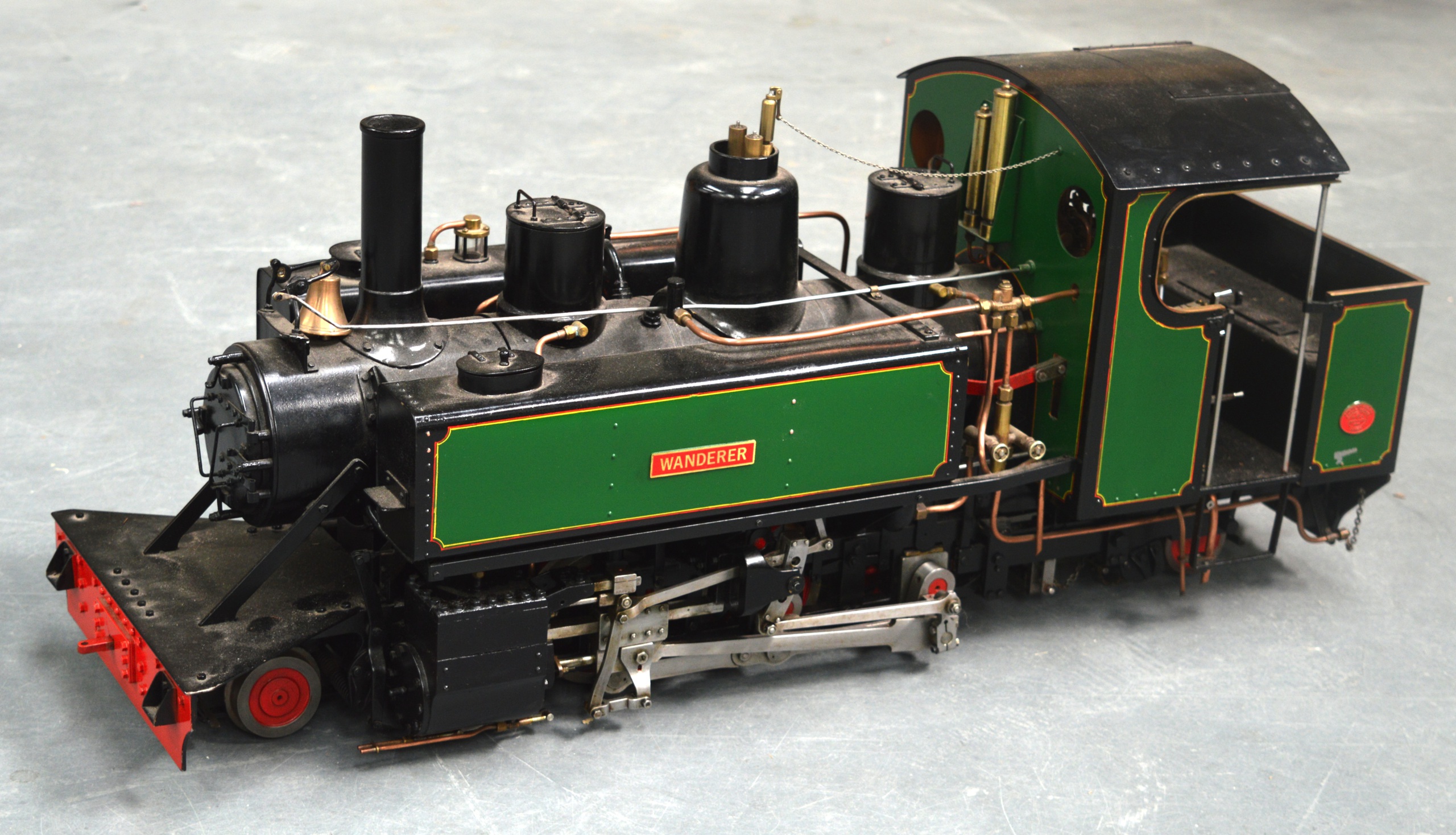 A VERY GOOD SCRATCH BUILT STEAM LOCOMOTIVE entitled Wanderer, painted ...