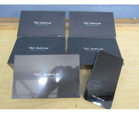 5 new, sealed 'tec avenue supercharge' wireless phone chargers 8000 m/ahthe loose one not included in lot- just to show what 