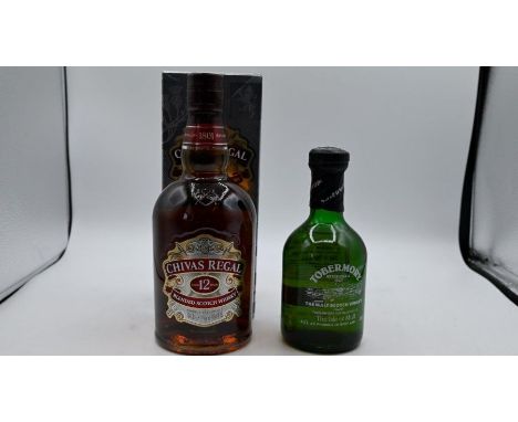 12 Year Old Chivas Regal Blended Scotch Whisky 70cl and a bottle of Tobermory Malt scotch Whisky 35cl