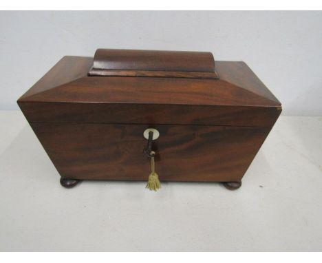 19thC Tea Caddy with key&nbsp;