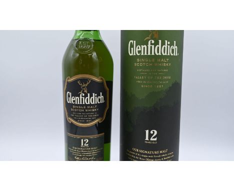 12 Year Old Glenfiddich Single Malt Scotch Whisky 70cl