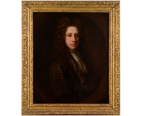 SIMON DUBOIS (1632-1708) PORTRAIT OF JOHN SOMERS, BARON SOMERS (1651-1716) Quarter length, wearing a dark green coat (or bany