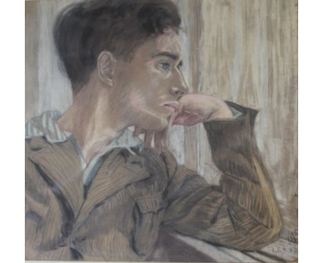 •ALEX PORTNER (1920-1982) PORTRAIT OF DR. ROBERT SCHNEIDER, THE ARTIST'S BROTHER IN LAW Signed with an unconventional monogra