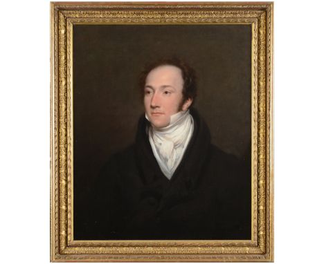 SIR THOMAS LAWRENCE, PRA (1769-1830) PORTRAIT OF A GENTLEMAN, BELIEVED TO BE PHILIP JOHN MILES, MP (1773-1845) Bust length, w