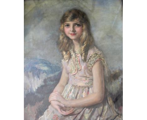 •ISAAC MICHAEL COHEN (1884-1951) PORTRAIT OF ESME JULIET LOVATT Signed and dated 1933, oil on canvas 75 x 62cm. Provenance: B
