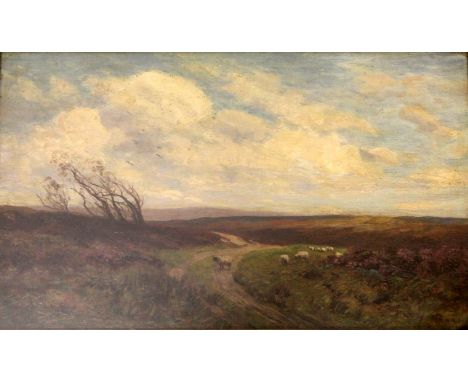 STANLEY NORMAN (Circa 1900-1920) THE MOORS, SWALEDALE A pair, both signed, oil on canvas Each 29.5 x 49.5cm. (2) * Possibly a