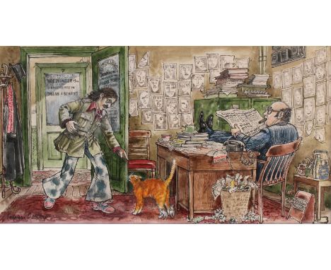 •GRAHAM OAKLEY (b.1929) `"GREAT! HE CRIED WHEN HE SAW SAMPSON, "JUST WHAT I'M LOOKING FOR!"`(from `THE CHURCH MICE ABROAD`) S
