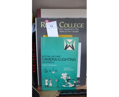 3 vols. 'Camera and Lighting', 'Royal College Art', 'The Film Portraits of Cornel Lucas' each signed by the author