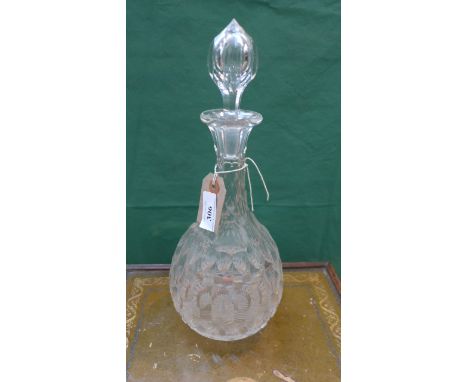 Cut glass port decanter