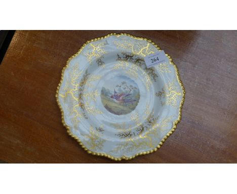Flight Barr Worcester plate c. 1820, the central bird panel believed by Charles Stinton