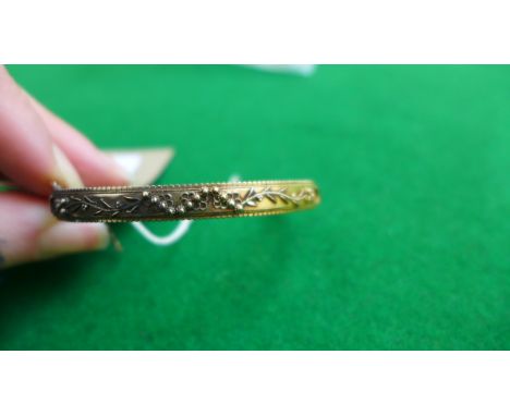 9ct. gold bangle 9.6gms.
